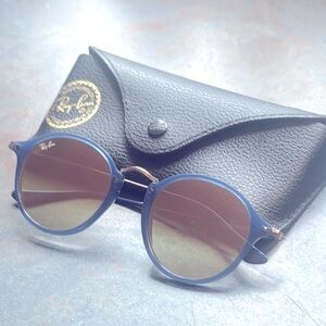 Ray-Ban Blue Round Frame Glasses 6254/70